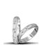 Original Wedding Rings White Gold Matte Glossy Geometric Details Wr174 22K