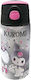 Graffiti Kinderflasche Kuromi Rostfreier Stahl mit Strohhalm Rosa 500ml