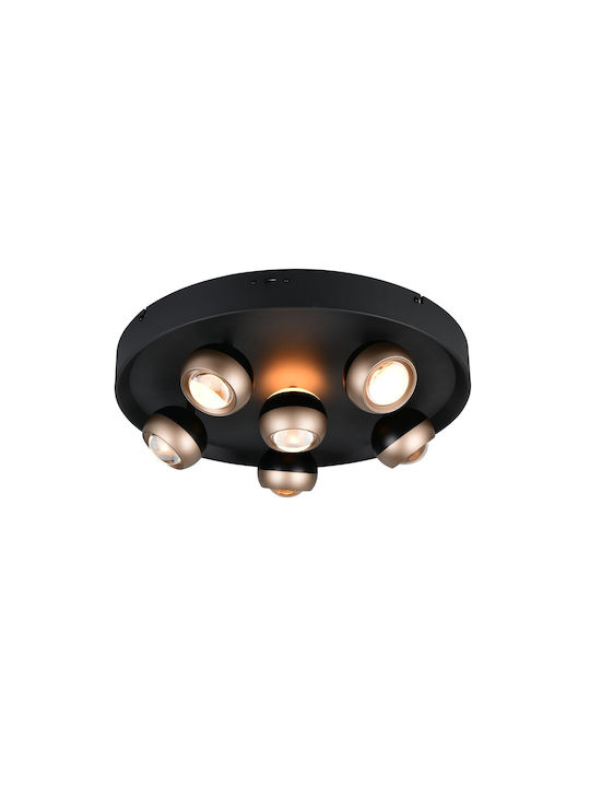 Trio Lighting Orbit Deckenleuchte Schwarz
