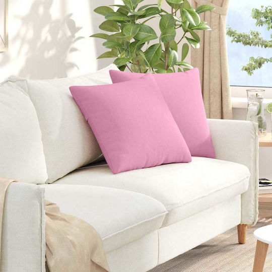 vidaXL Perna De Canapea Roz 50x50cm