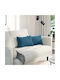 vidaXL Sofa-Kissen aus Samt Blau 30x50cm