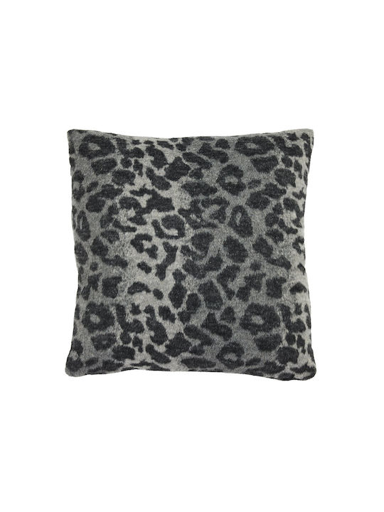 Das Home Sofa-Kissen 0860 aus Samt Schwarz 40x40cm