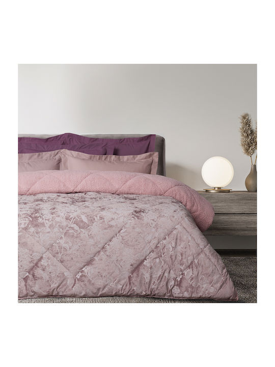 Das Home Bettbezug mit Hollowfiber-Füllung Einzelbett 160x220cm 1377 Nude 680 GSMGsm 11.5 togs Togs