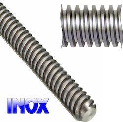 Ντίζα Τραπεζοειδή Inox Ø20x4 1m 10320a2