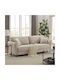 Dreisitzer Sofa Beige 212x78x87cm E9508,1