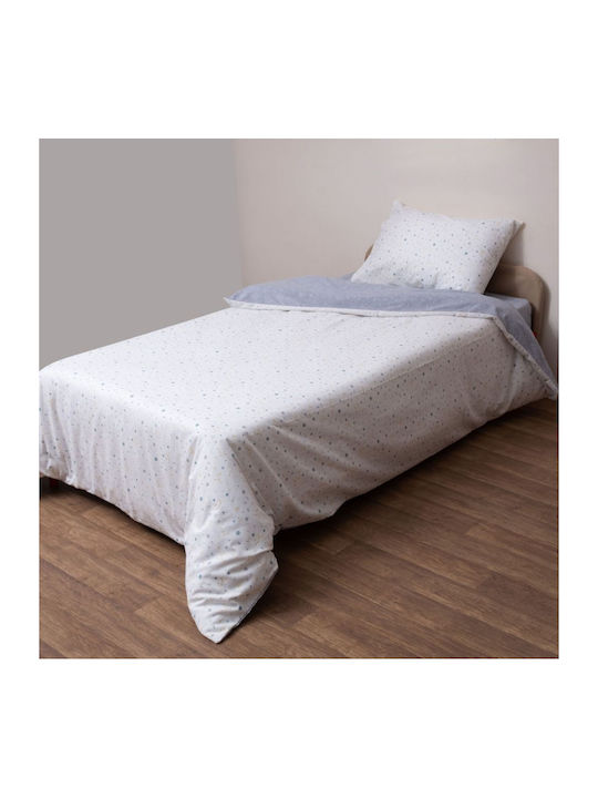 Viopros Cotton Duvet Cover Super King 220x240 White