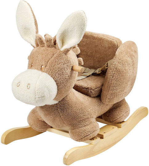 Nattou Teddy Κουνιστό Παιχνίδι Γαϊδουράκι για 36+ μηνών Μπεζ