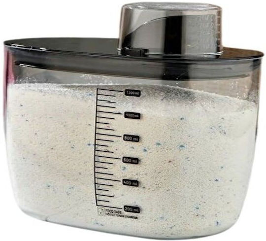 Femmit Lebensmittelgläser & Behälter 1300ml mit luftdichtem Deckel & Dosierer – BPA frei Transparent & Schwarz