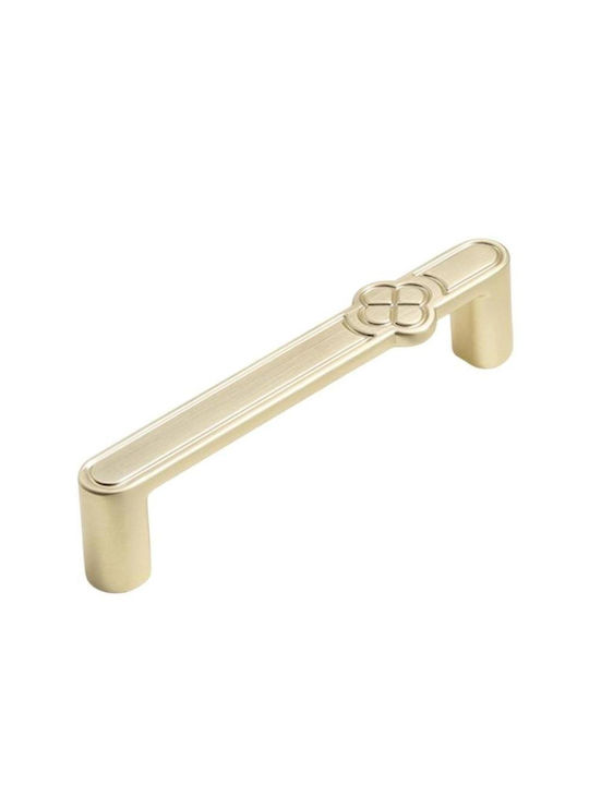 Mâner Antic Pentru Mobilier Din Metal Cupru Periat Cu Centrele Găurilor 96mm RC468D