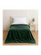 Astron Italy Samtige Einzelbettdecke 150x220cm Grüne