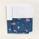 Beauty Home Set Christening Oilcloths Spacecraft Ecru 3 Pieces