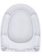 Plastic Toilet Seat Gray