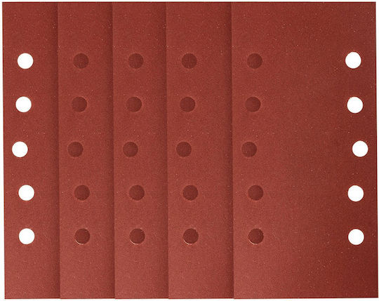 Neo Tools Sandpaper K240 with Holes 115x230mm Set 5pcs