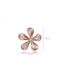 Chrysothemiss Women's Pin Margarita Flower Brown Crystals