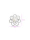 Chrysothemiss Women's Pin Pearl Radiance Flower Pearl & Zircon Platinum Coating