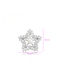 Chrysothemiss Women’s Crystal Star Pin Pearl & Zircon Platinum Coating