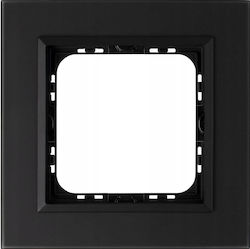 Sonata Single Frame Black Frosted Glass R-1rgc 79 33