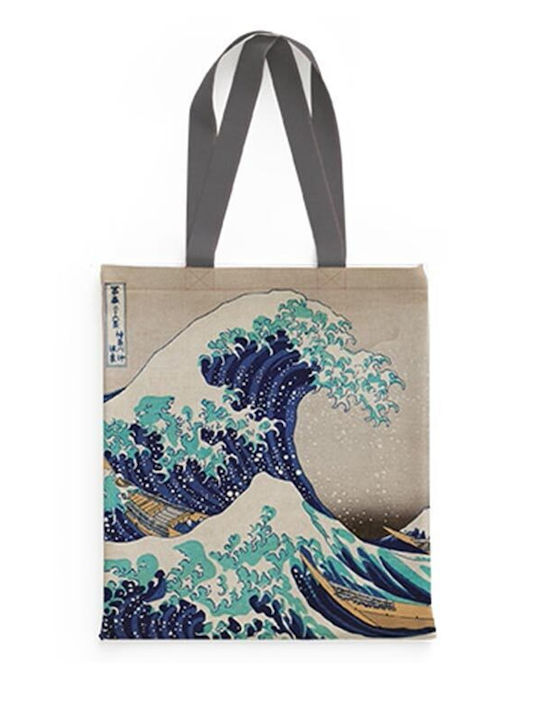 Τσάντα Ώμου Υφασμάτινη Σουετ Hokusai Great Wave 825056 Brainfood