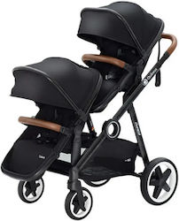 Fiko Zwillingskinderwagen Schwarz Fiko Zwillingskinderwagen Schwarz
