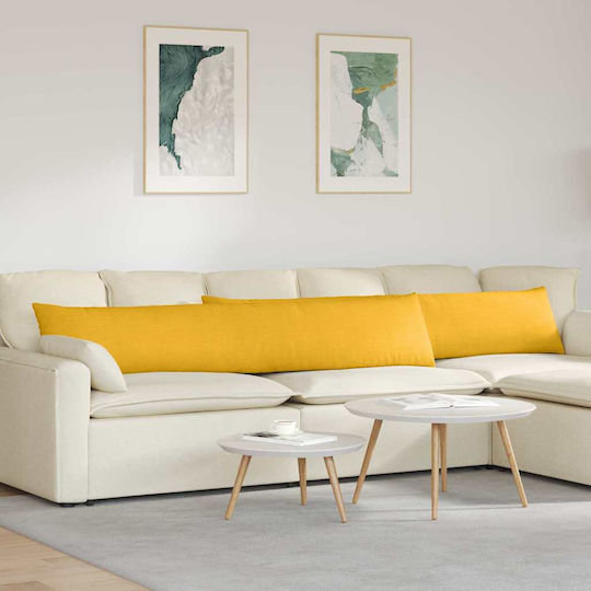 vidaXL Perna De Canapea Din Catifea Moale Galben 40x200cm