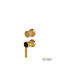 Armando Vicario Built-in Faucet Mixer for Shower 2 Exits Gold
