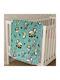 Astron Italy Cot Baby Blanket Happy Zoo Velvet Multicolour 110x140cm