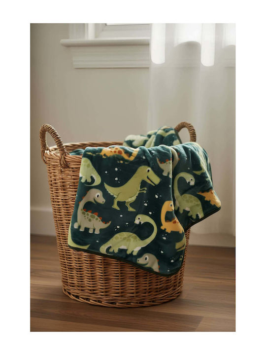 Astron Italy Baby Cot Blanket Dinosaurs Velvet ...