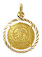 Kiriakos Gofas Pendant Kids Talisman with Chain Konstantinato made of Gold 14K KN575