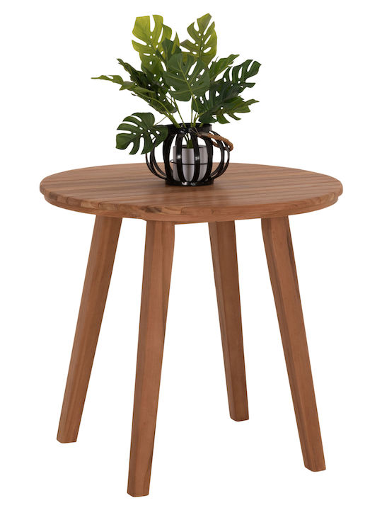Dante Round Table Dining Room from Solid Wood Teak 46x46x75cm