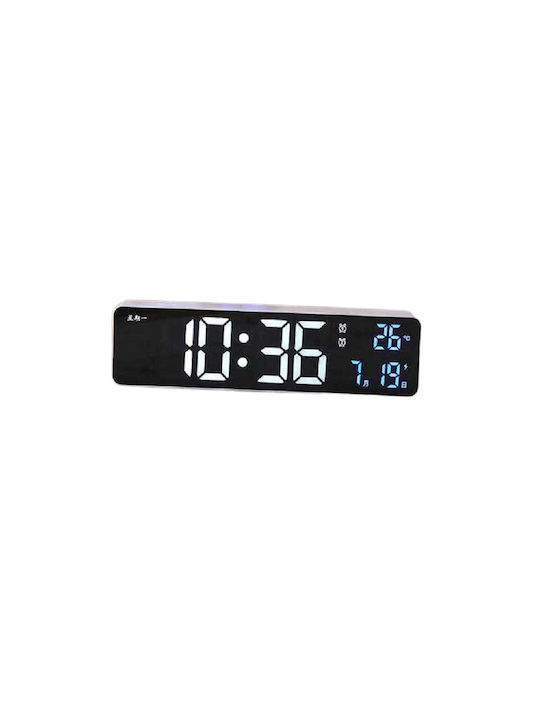 Ceas Digital de Masă cu Alarmă Negru 466257_b