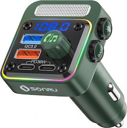 Pyramid FM Car Transmitter with Bluetooth