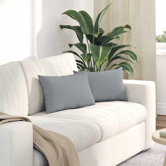 vidaXL Sofa-Kissen Grau 30x50cm