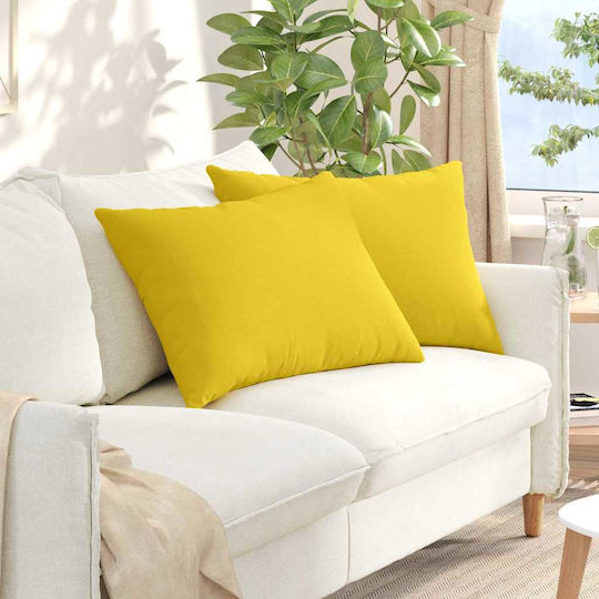 vidaXL Yellow Sofa Cushion 50x70cm