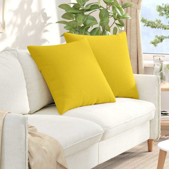 vidaXL Sofa Cushion Yellow 80x80cm