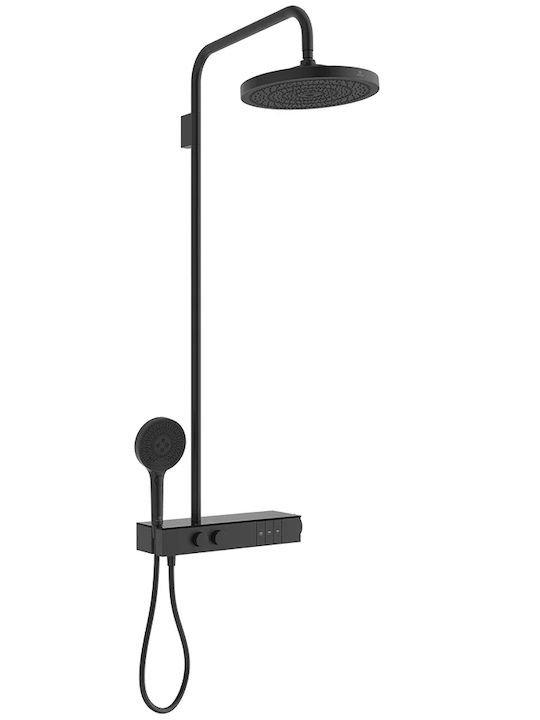 Ideal Standard Στήλη Ντουζ με Μπαταρία Μαύρη