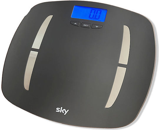 Sky Digital Cantar Cu Analizator de Grăsime Corporală in culoare Gri EF741H