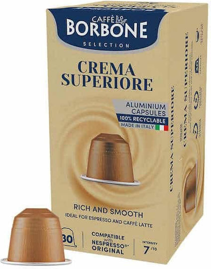 Borbone Crema Superiore Aluminium 30 Stück Nespresso