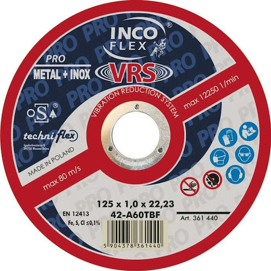 Techniflex T-27 Schleifscheiben 125*1.6*22 A46tbf-vrs