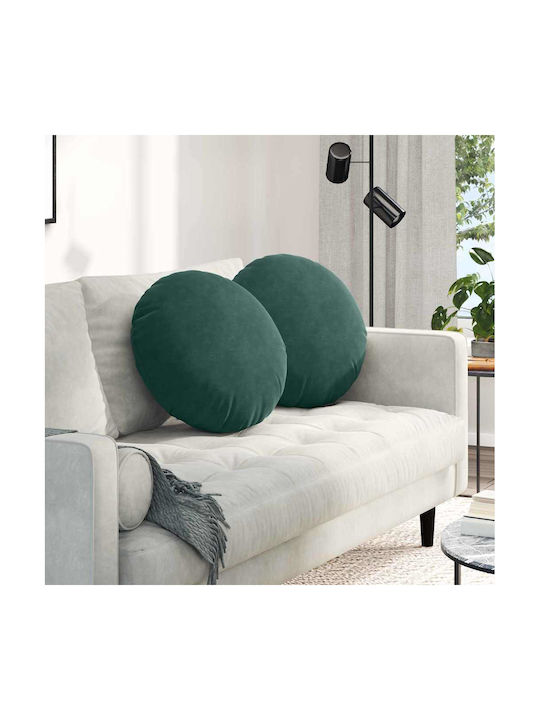 vidaXL Velvet Green Sofa Cushion 40x40cm