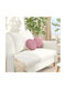vidaXL Samt Sofa-Kissen Rosa 40x40cm
