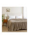 Astron Italy Velvet Blanket Double 220x240cm Beige