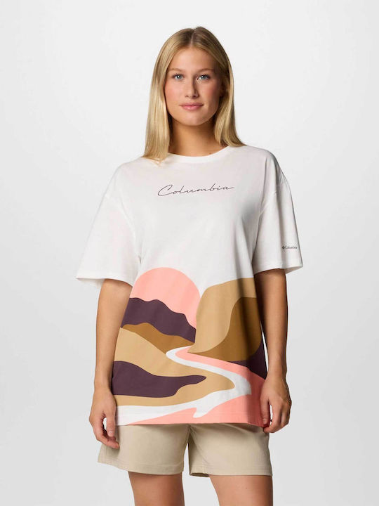 Columbia Women's Cotton Short Sleeve Top White
