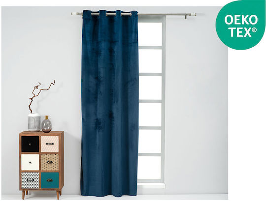 Easy Home Пердета И Завеси С Копчета Cornet Сини 20.00.12768 140x260см