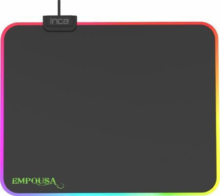 Inca IMP-024 Gaming Mouse Pad Medium (320mm) with RGB Lighting Black