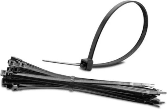 Conotech Legături Cablu Din Plastic 450mmx7.6mm În Culoare Neagră 50 Buc