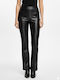 Mw Damen Stoff Hose Schlag Black