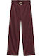 Damen Stoff Hose in Weitem Schnitt Winetasting