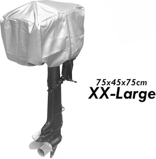 Protective Cover Hood Outboard Engine Boat Xx-Large 75x45x75cm 00760-xxl Gray