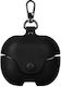 Samsung Galaxy Buds3 Fe Business Leather Bluetooth Earphone Protective Case Hook Black