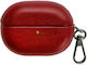 Huawei Freebuds Pro 4 Oily Leather Bluetooth Earphone Protective Case Red